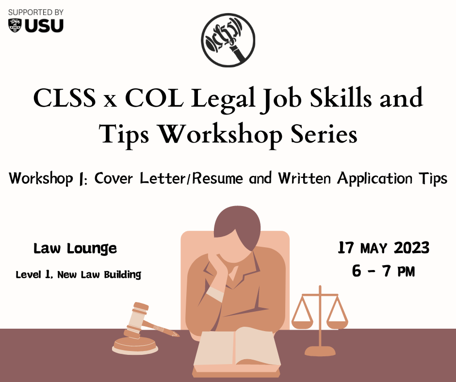 CLSS x COL | Legal Job Skills and Tips Workshop Series